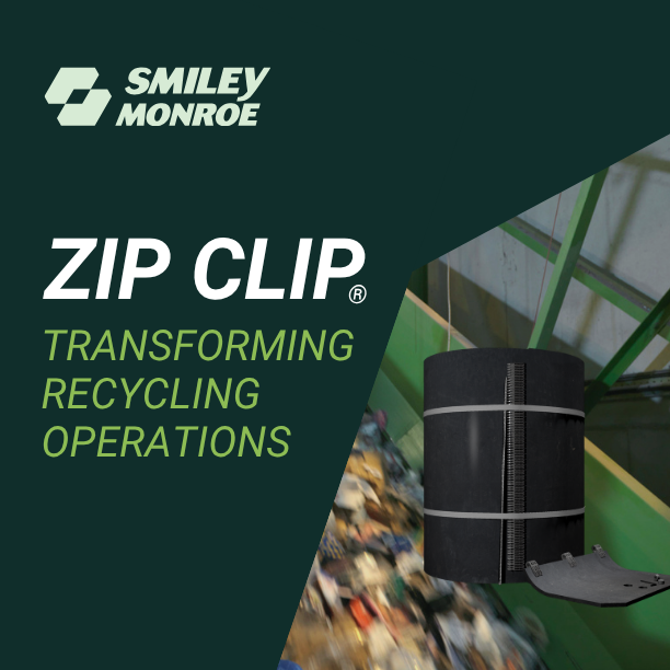 Smiley Monroe’s ZIP CLIP® Belts are transforming downtime in the recycling industry