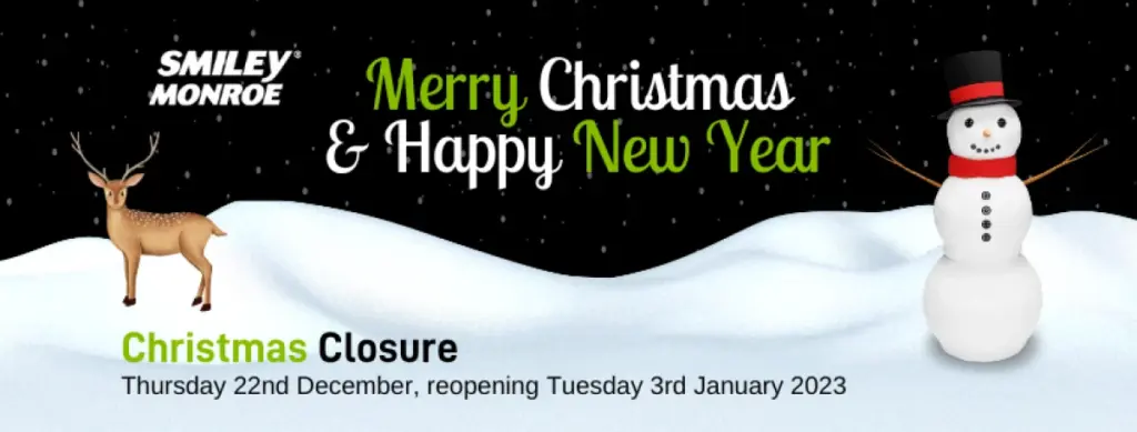 Christmas closure banner