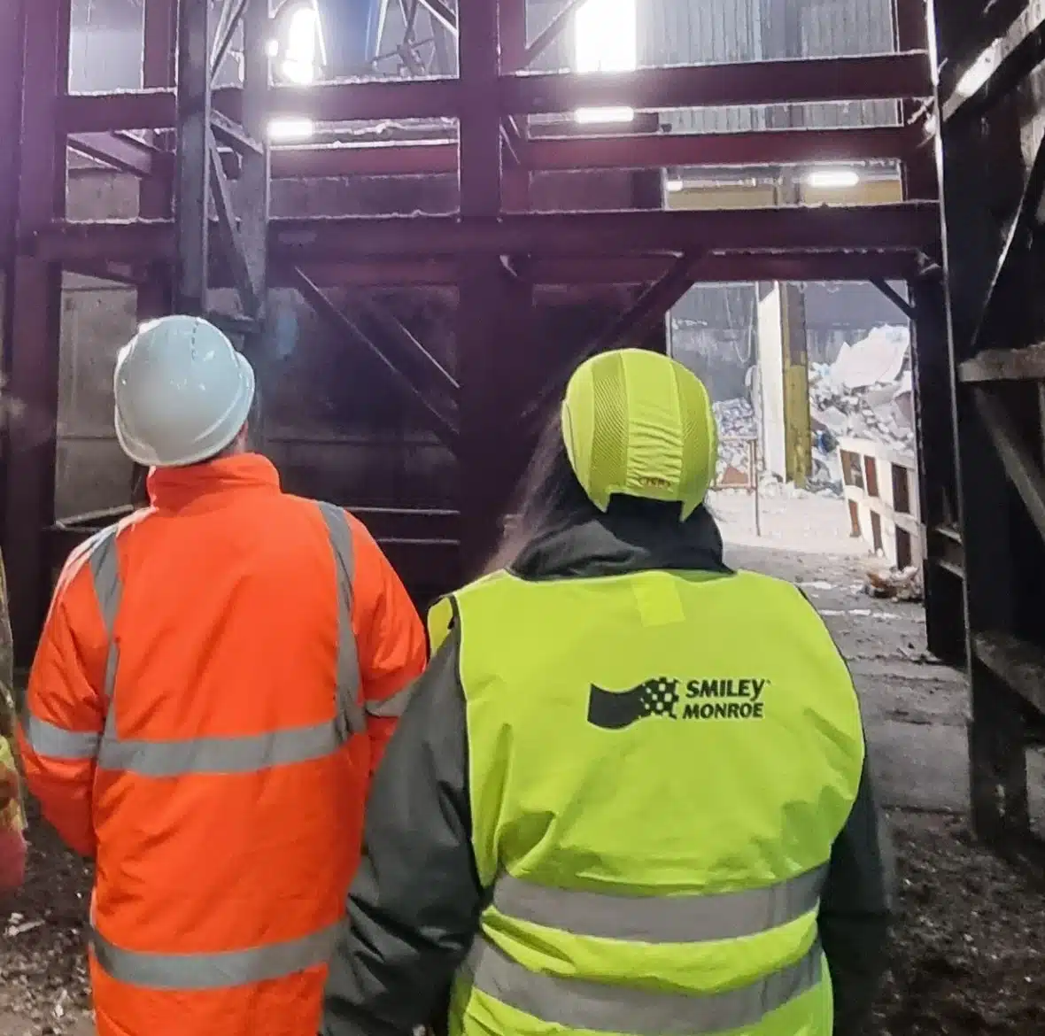 Smiley Monroe employees on site