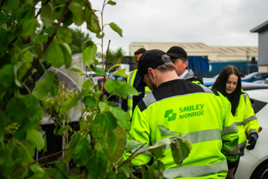 Smiley Monroe tree planting
