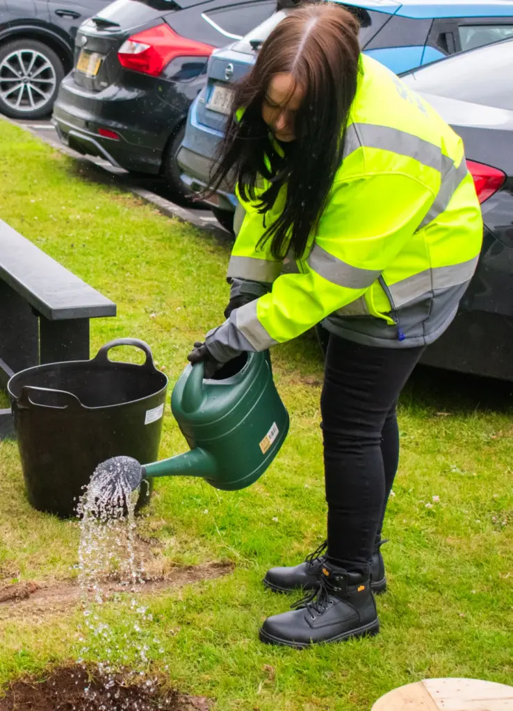 Smiley Monroe tree planting