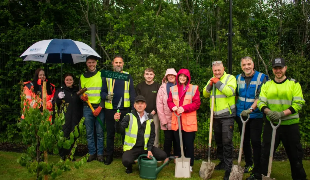 Smiley Monroe tree planting
