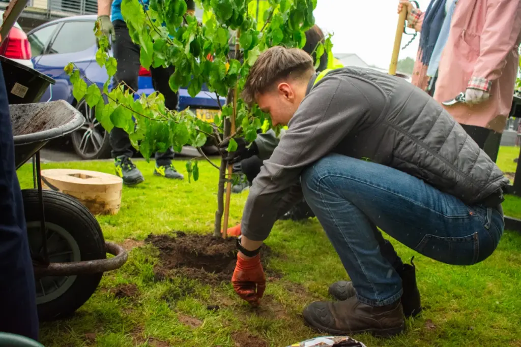 Smiley Monroe tree planting